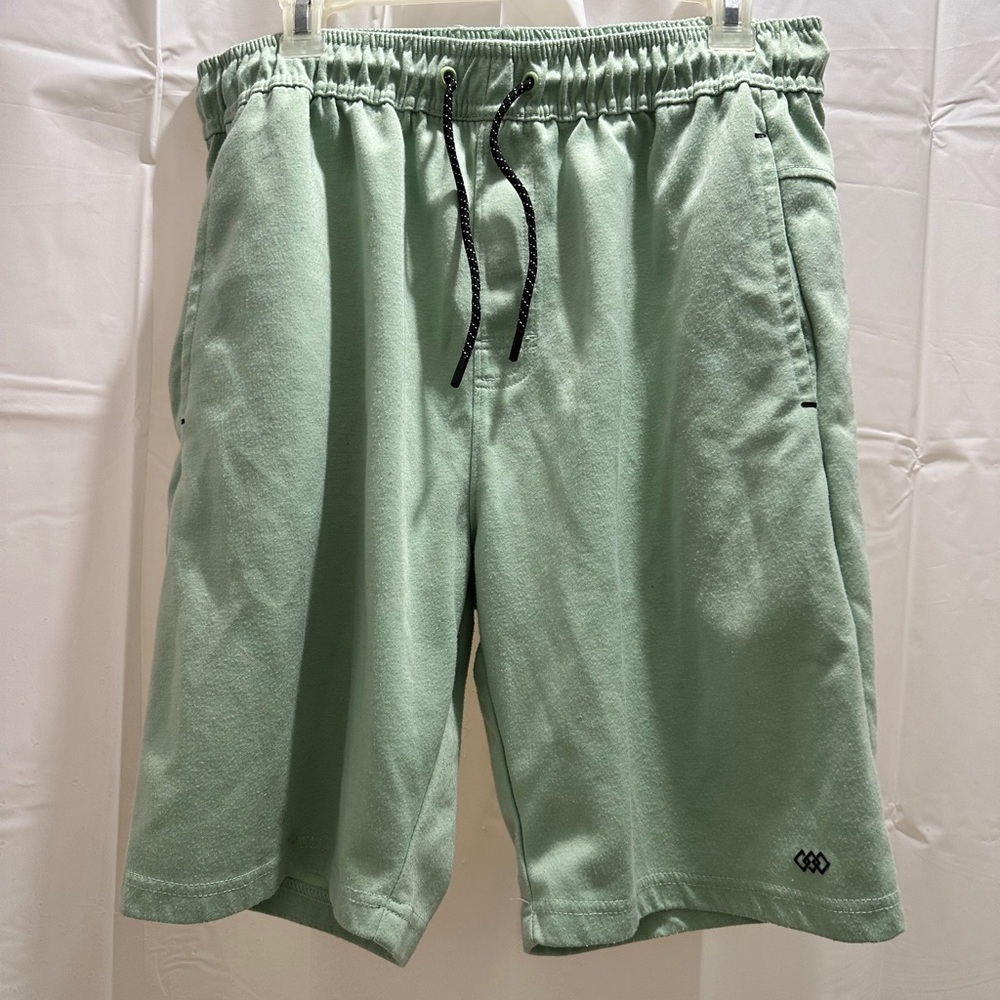 Mint Green Men's Athletic Shorts - Picture 2 of 3
